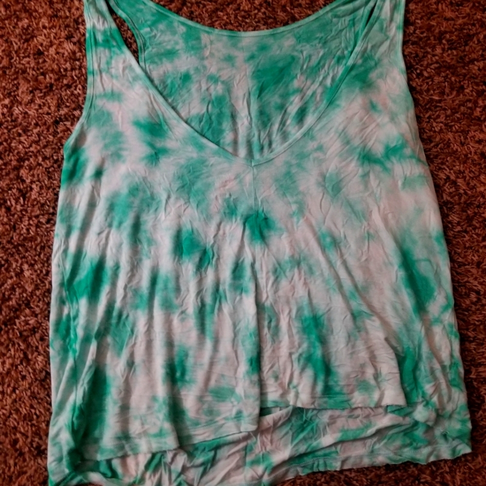 Mossimo Tank in Seafoam and White